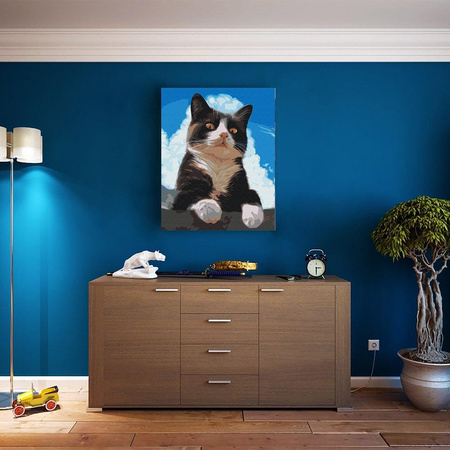 Dociekliwy kot Obraz Do Malowania Po Numerach