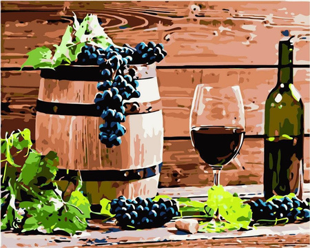 Wino Obraz Do Malowania Po Numerach