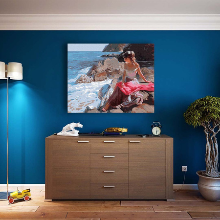 Piękno przybrzeżnych fal Malowanie Po Numerach