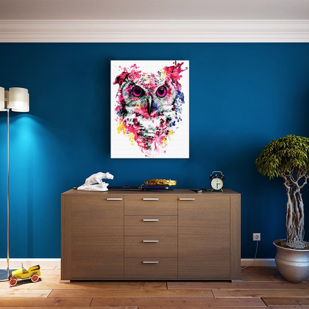 Sowa w farbach Malowanie Po Numerach