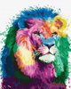 Kolorowy lew Malowanie po numerach