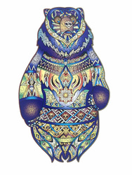 Drewniane Puzzle Spirit of the wood Z Elementami Zwierząt