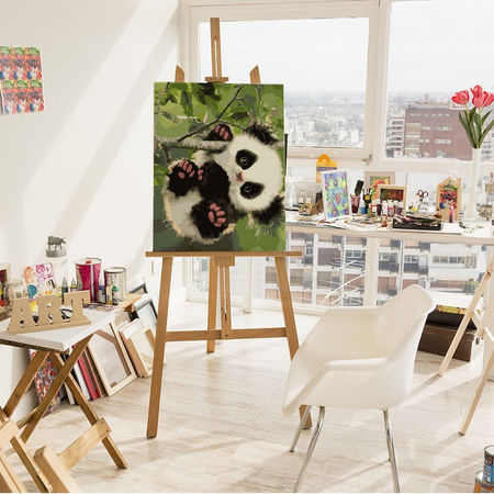 Panda Na Gałęzi Malowanie Po Numerach