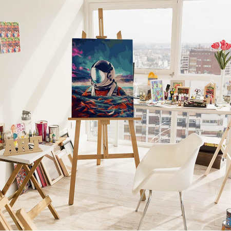 Astronauta na oceanie Malowanie Po Numerach