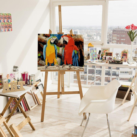 Dwie Papugi Malowanie Po Numerach