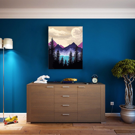 Fiołkowe Góry Obraz Do Malowania Po Numerach