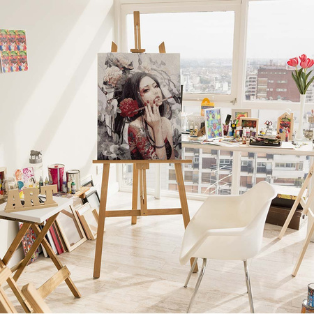 Dziewczyna z tatuażem smoka Malowanie Po Numerach