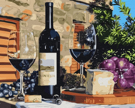 Wino Obraz Do Malowania Po Numerach