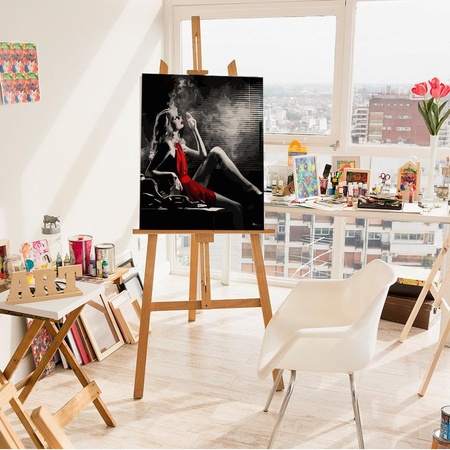 Pani z papierosem Obraz Do Malowania Po Numerach