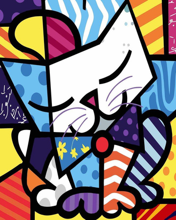 Kolorowy Kotek Proste Malowanie Po Numerach