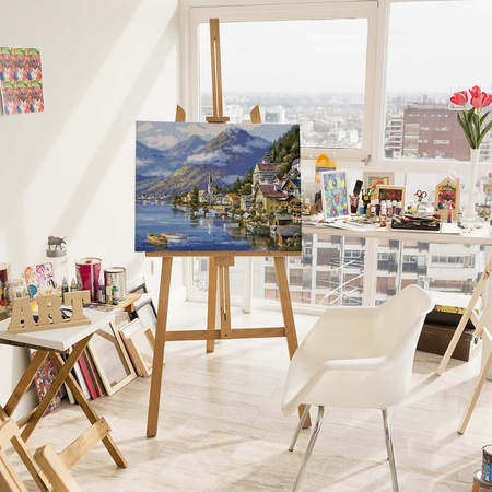 Hallstatt. Austria Malowanie Po Numerach