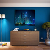 Wieżowce Dubaju w nocy 40x30cm Diamentowa Mozaika