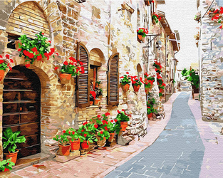 Flower Street Malowanie po numerach