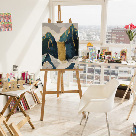 Złoty Wodospad Obraz Do Malowania Po Numerach