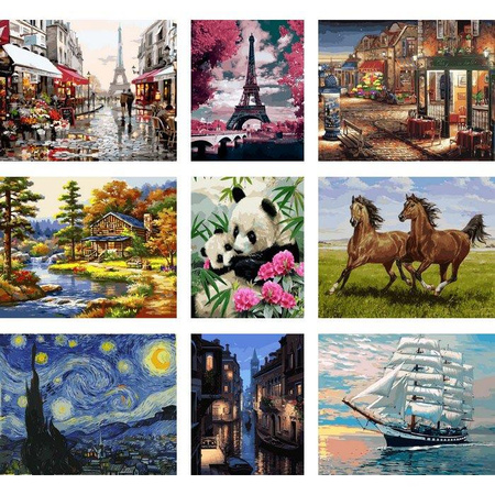 Razem przy świecach 40x50 Malowanie po numerach