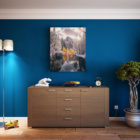 Zimowy las Obraz Do Malowania Po Numerach