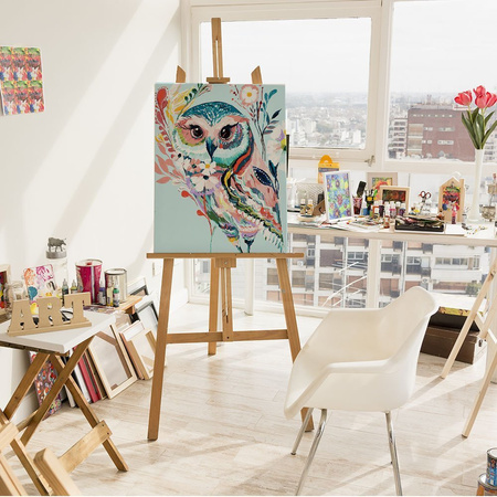 Kwiatowa Sowa Malowanie Po Numerach