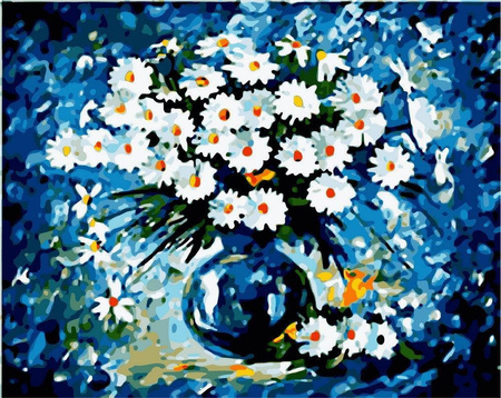 Tajemnicze stokrotki Obraz Do Malowania Po Numerach