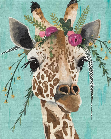 Żyrafa Obraz Do Malowania Po Numerach