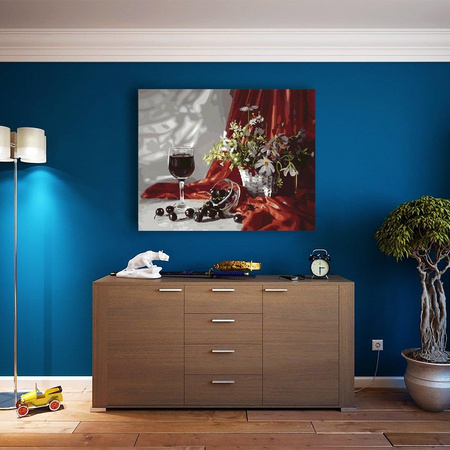 Wiśnie i rumianek Malowanie Po Numerach