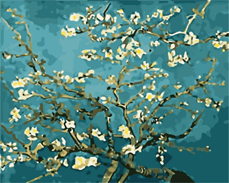 Kwitnąca gałąź Obraz Do Malowania Po Numerach