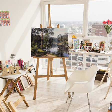 Leśna Rzeka Malowanie Po Numerach