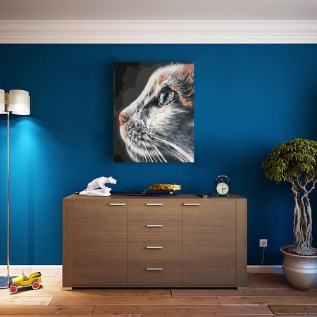 Profil kota Obraz Do Malowania Po Numerach