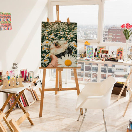 Jeż w stokrotkach Obraz Do Malowania Po Numerach