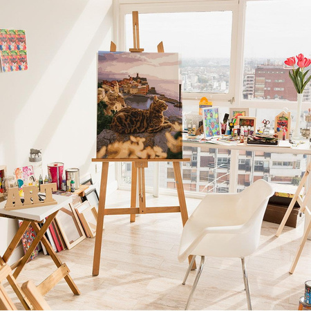 Kot nad morzem Obraz Do Malowania Po Numerach