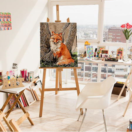 Lis przy drzewie Obraz Do Malowania Po Numerach