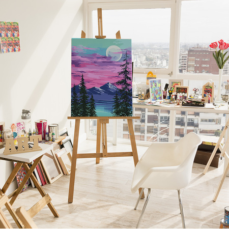 Liliowy Krajobraz Obraz Do Malowania Po Numerach