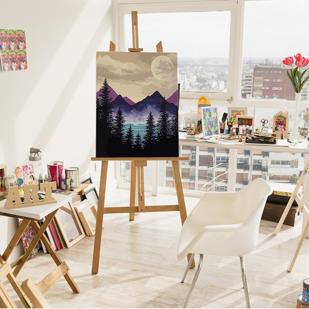 Fiołkowe Góry Obraz Do Malowania Po Numerach