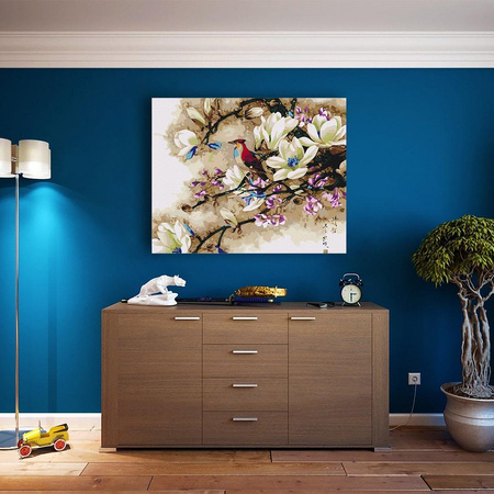 Śpiewający Ptak Egzotyczny Obraz Do Malowania Po Numerach