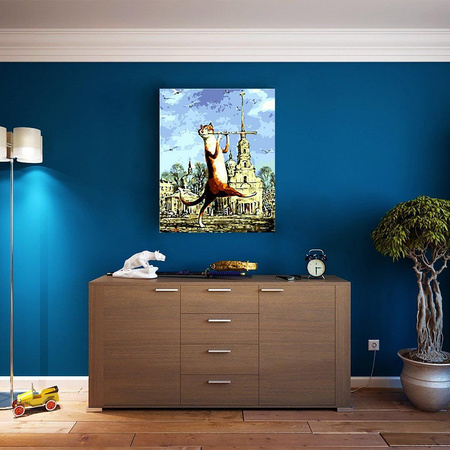 Wróżka kot Obraz Do Malowania Po Numerach