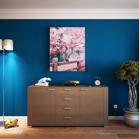 Kot w kwitnącej wiśni Malowanie po numerach