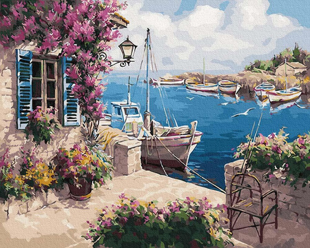 Dom na molo Malowanie po numerach