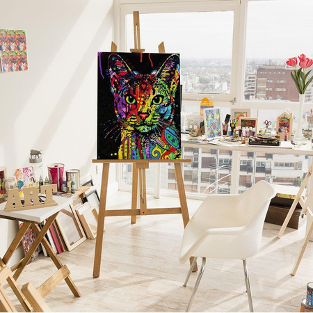 Kot W Farbie Obraz Po Numerach Bez Ramy