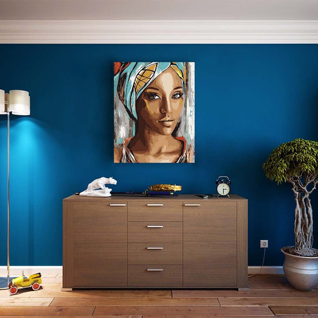 Spojrzenie Brązowych Oczu Malowanie Po Numerach