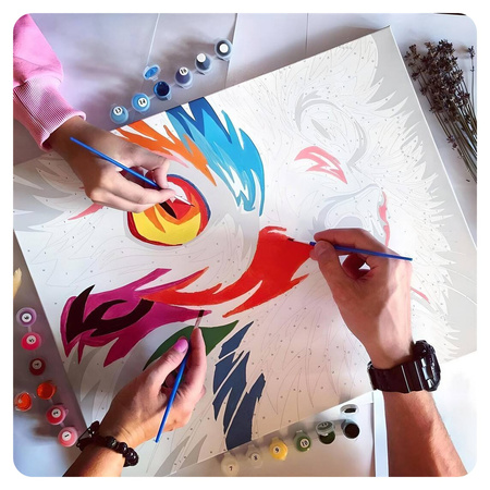 Delikatne kwiaty Obraz Do Malowania Po Numerach