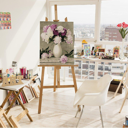 Delikatne piwonie Malowanie Po Numerach