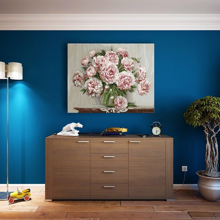 Piwonie ogrodowe Malowanie Po Numerach