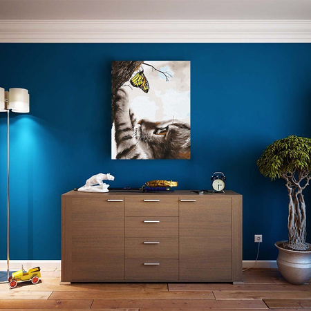 Kotek i Motyl Malowanie Po Numerach