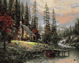 Dom W Górach Malowanie Po Numerach