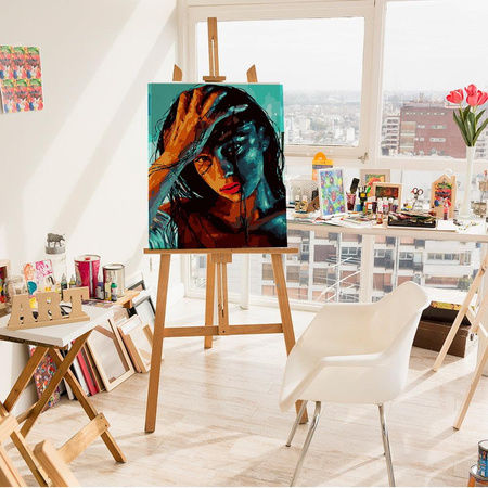 Gorąca brunetka Obraz Do Malowania Po Numerach