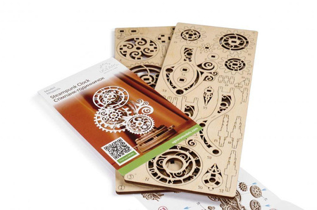 Steampunk Zegar Model mechaniczny do składania