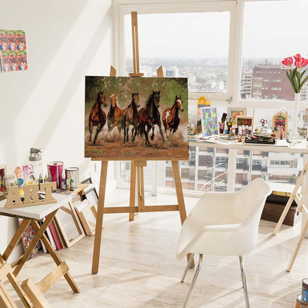 Konny wyścig Malowanie Po Numerach