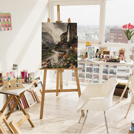 Miasto w Szwajcarii Obraz Do Malowania Po Numerach