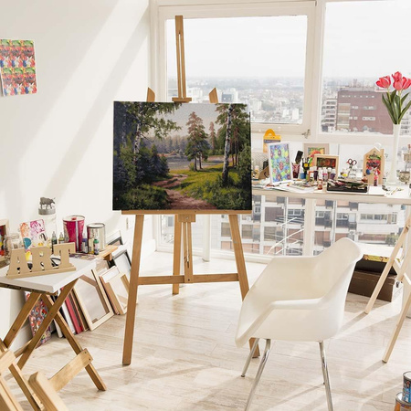 Leśna Droga Obraz Po Numerach Bez Ramy