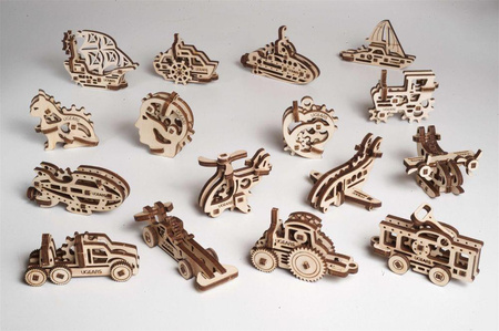 U-Fidgety Statki mechaniczne zabawki do składania 4 szt.