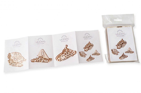 U-Fidgety Statki mechaniczne zabawki do składania 4 szt.